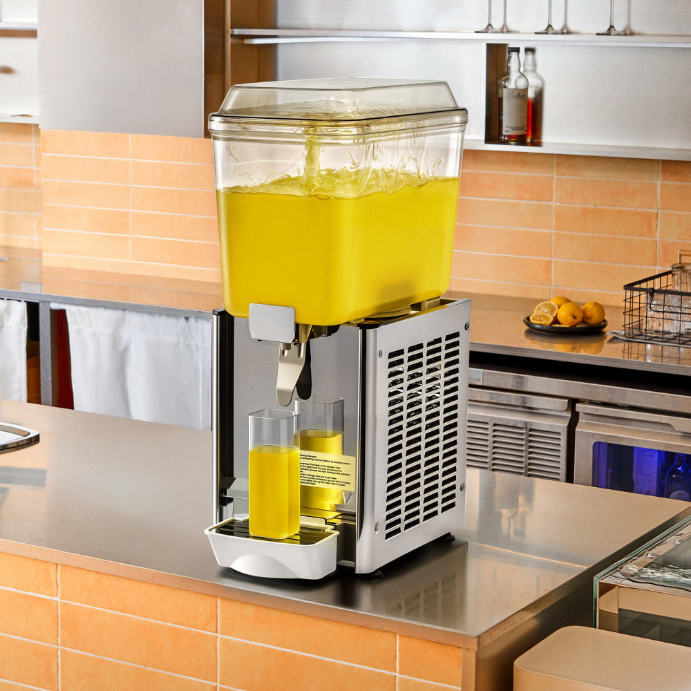 4.8 Gallon Commercial Juice Dispenser Cold Beverage Drink Dispenser Machine 18L