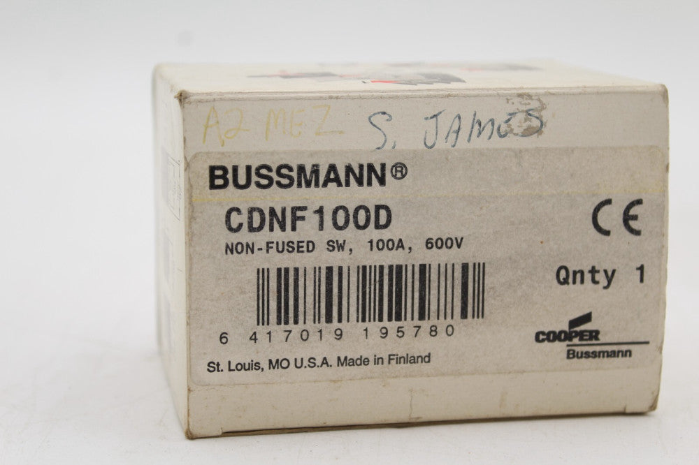 Bussmann CDNF100D Non-Fused Compact Switch