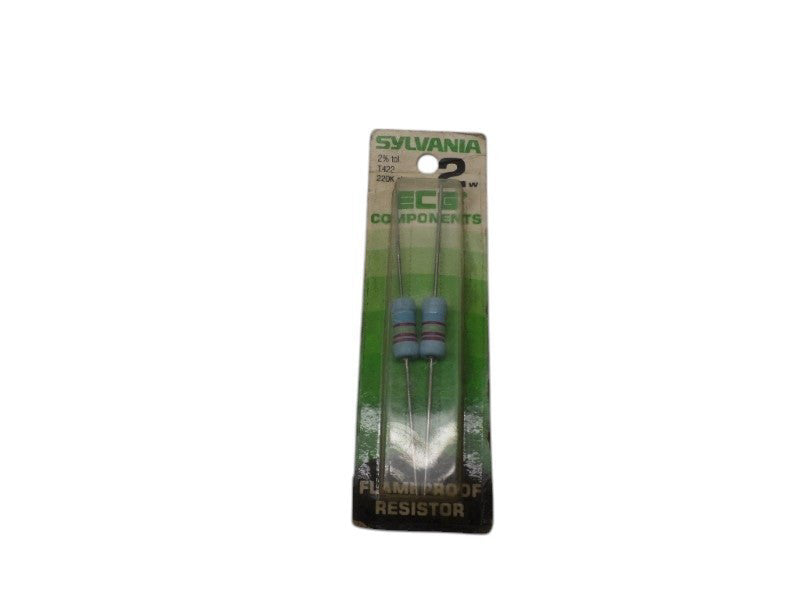 SYLVANIA T422 FLAME PROOF RESISTOR 220K OHMS NSMP