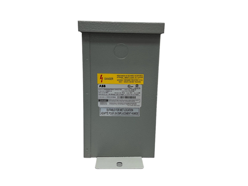 ABB CAPACITOR CLMD 43 C484R17.5 17.5 KVAR 480V 60HZ 3PH TYPE 3R