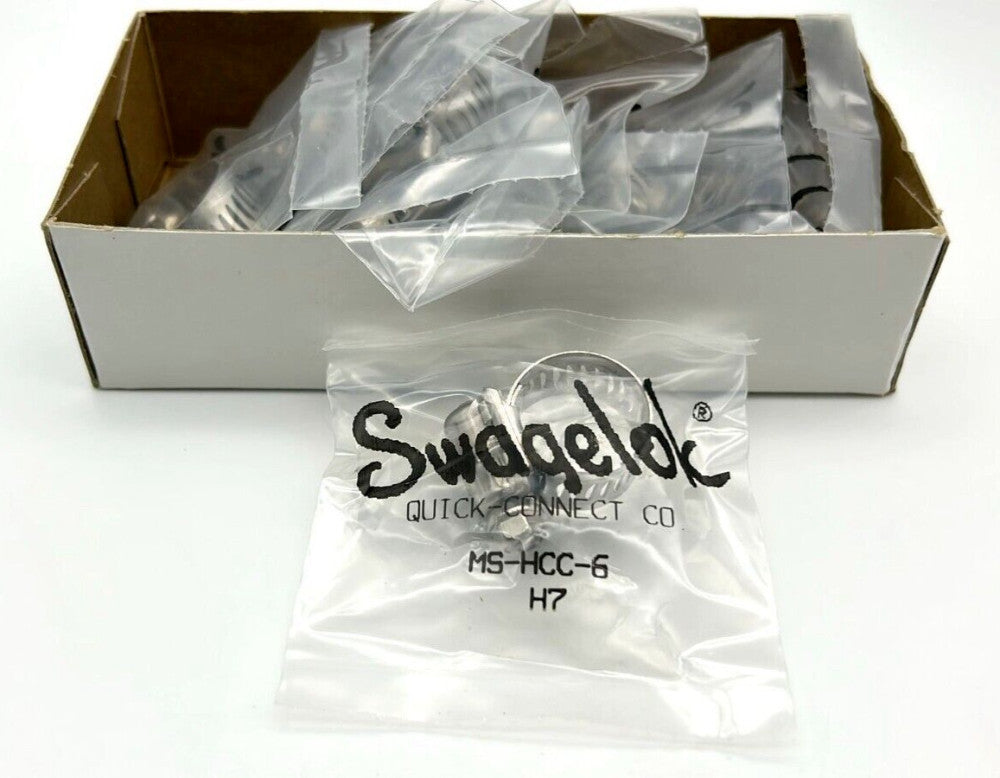 BOX OF 10 Swagelok MS-HCC-6 Hose Clamp, SS, Adj 7/16” to 25/32” Hose OD (S1-C298