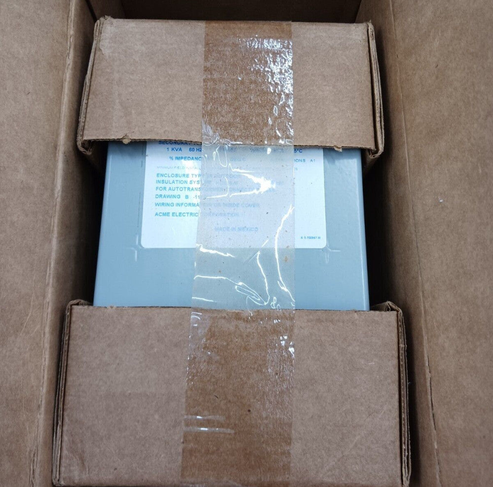 NEW ACME 1 KVA TRANSFORMER T253010S 240 X 480 PRI HV 120/240 SEC LV 1 PHASE