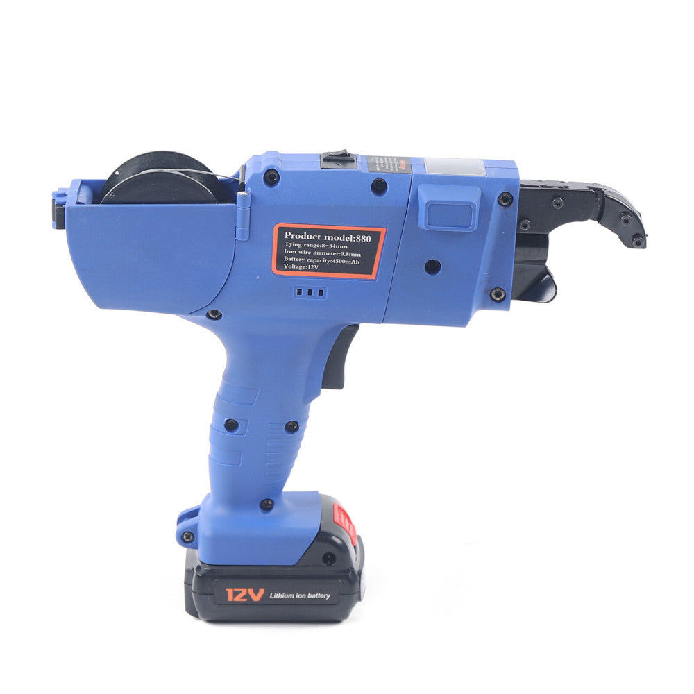 Rebar Tier Tying Machine 8-34mm Rebar Tie Gun Automatic Steel Bar Rod Tying Tool