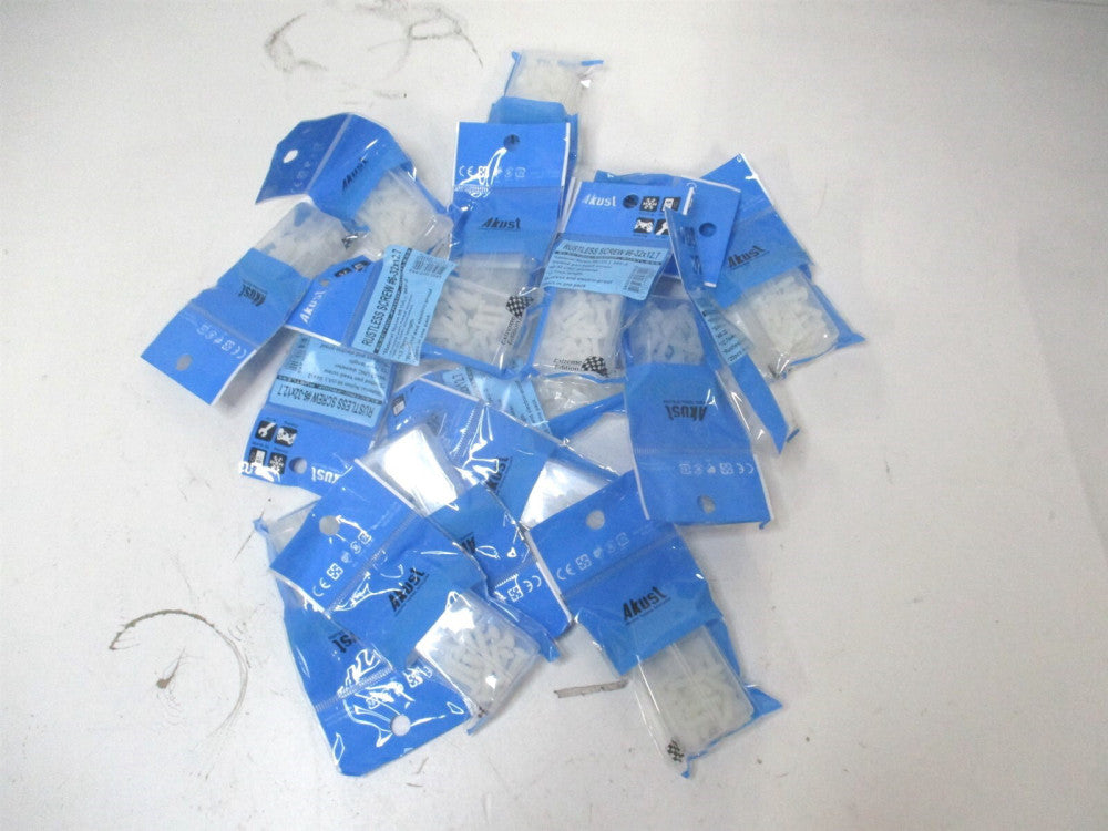 Akust (SK03-0022-AKS) #6-32 x 12.7 Rustless Slotted Pan Head Screw - Lot of 18