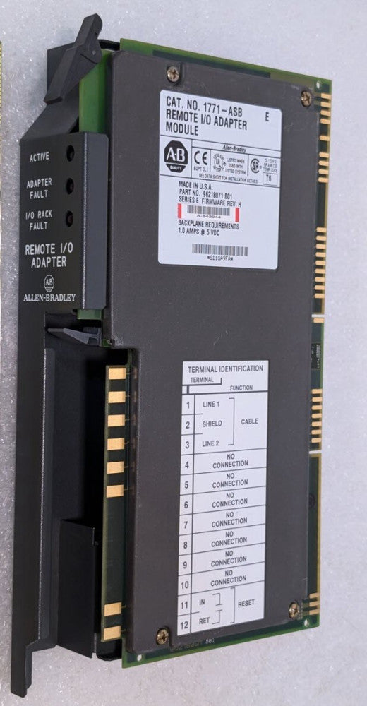 Allen Bradley 1771-ASB/E Remote Input / Output Adapter Module
