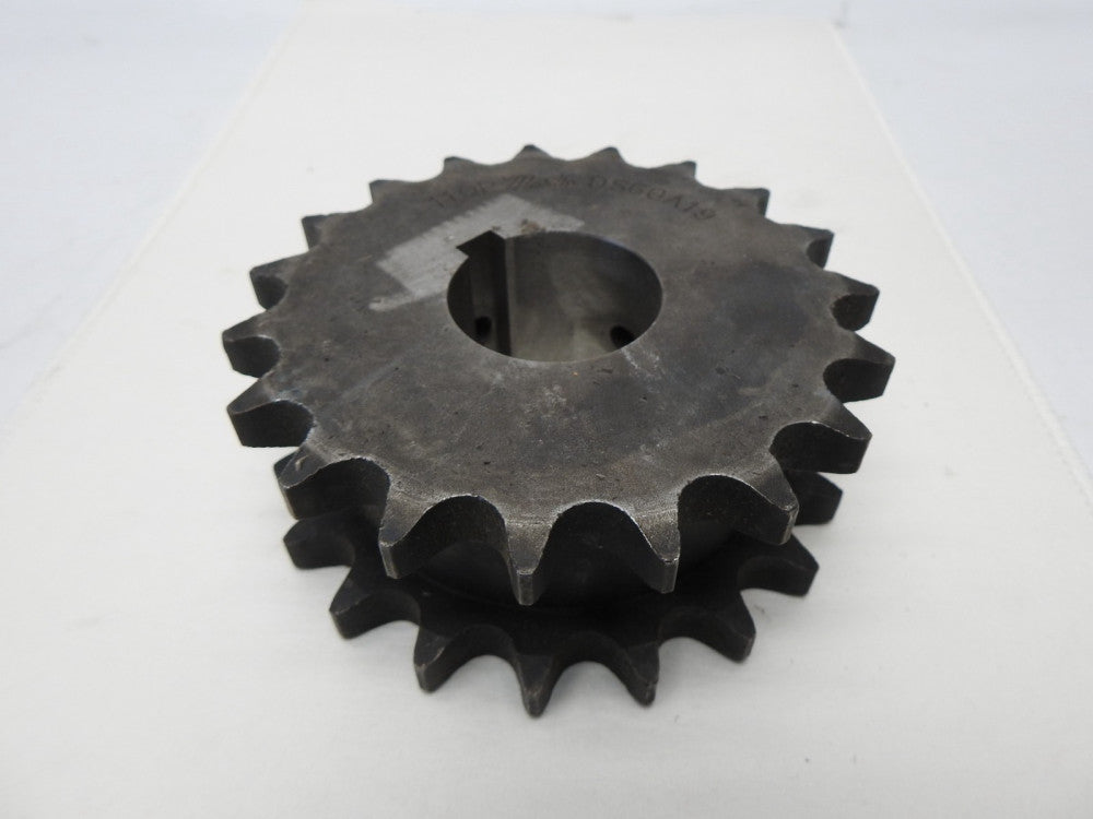 Martin DS60A19 Double Single Reborable Roller Chain Sprocket - NEW OLD STOCK