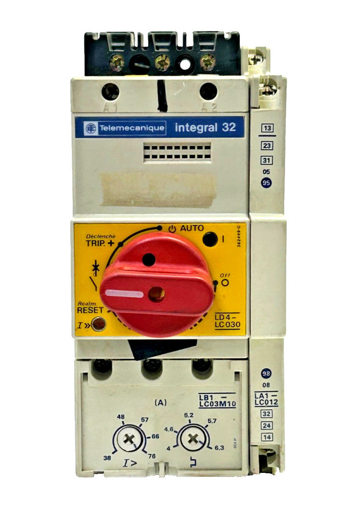 TELEMECANIQUE MOTOR STARTER, INTEGRAL 32, LD4-LC030, LB1-LCO3M10, LA1-LC012