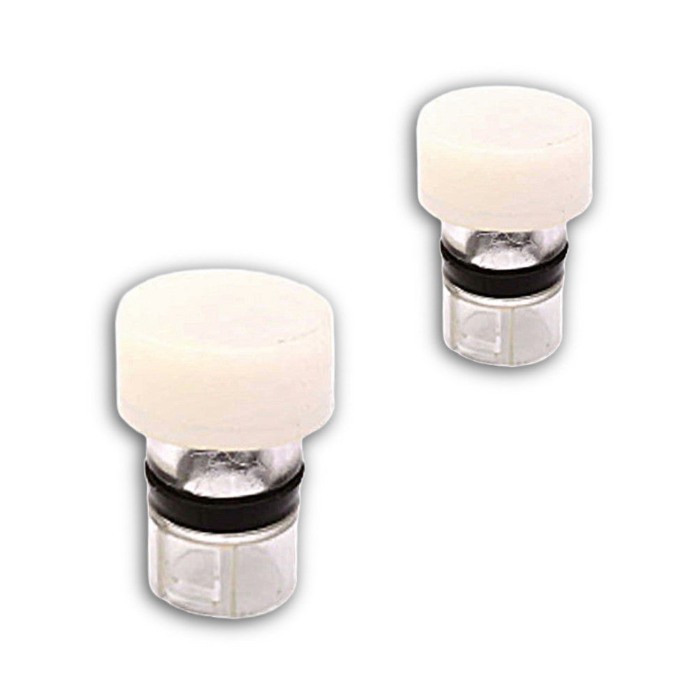 ALLEN BRADLEY PUSH-TO-TEST PILOT LIGHTS (LOT OF 2) 800MR-N2W 22MM WHITE LENS