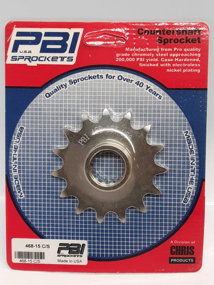 PBI 468-15 C/S Countershaft Steel Front Sprocket 15T Honda