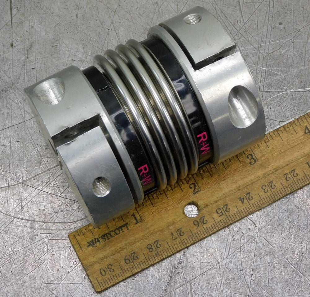 R & W Bellows Clamp Shaft Coupling .625" x .625" Bore Connector