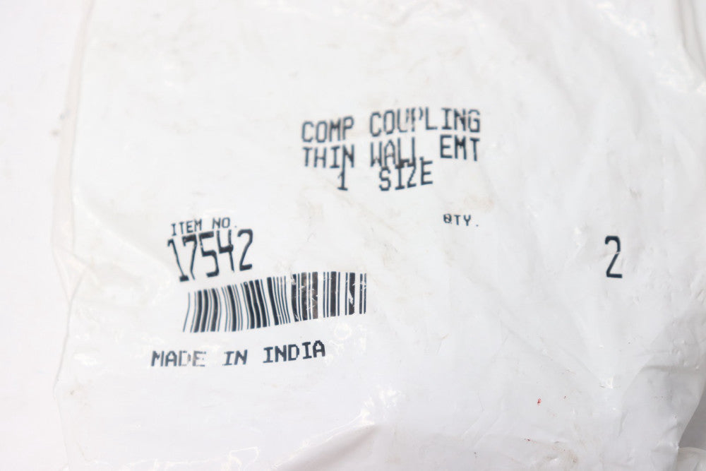 (2-Pk) Compression Coupling Die-Cast Zinc 3/4" EMT 17542