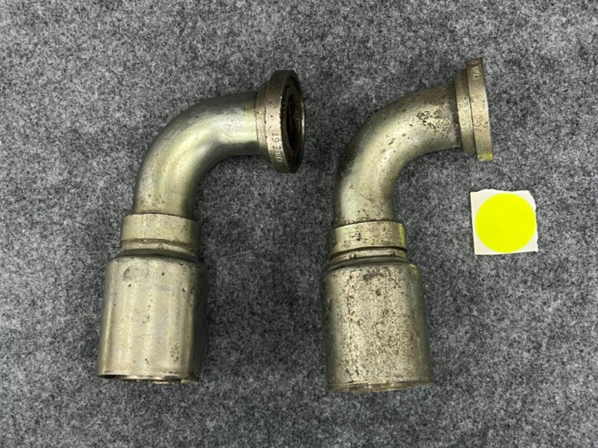 WEATHERHEAD HYDRAULIC HOSE FITTING 6800961 HOSE SIZE 1-1/4" OD 2-1/8" LOT OF 2