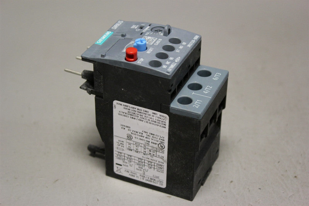 UNUSED SIEMENS SIRUIS THERMAL OVERLOAD RELAY 3RU2126-1KB0