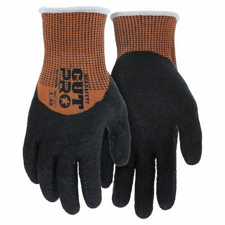 Mcr Safety 92743Ltm Coated Gloves, Latex, Crinkle, 4-Mar, 4 Abrasion Level, M 1