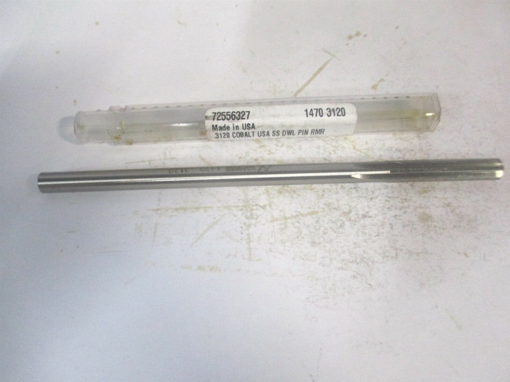 (1470-0.3120) 0.312" x 1-1/2" x 6" OAL Cobalt 6Fl Dowel Pin Chucking Reamer