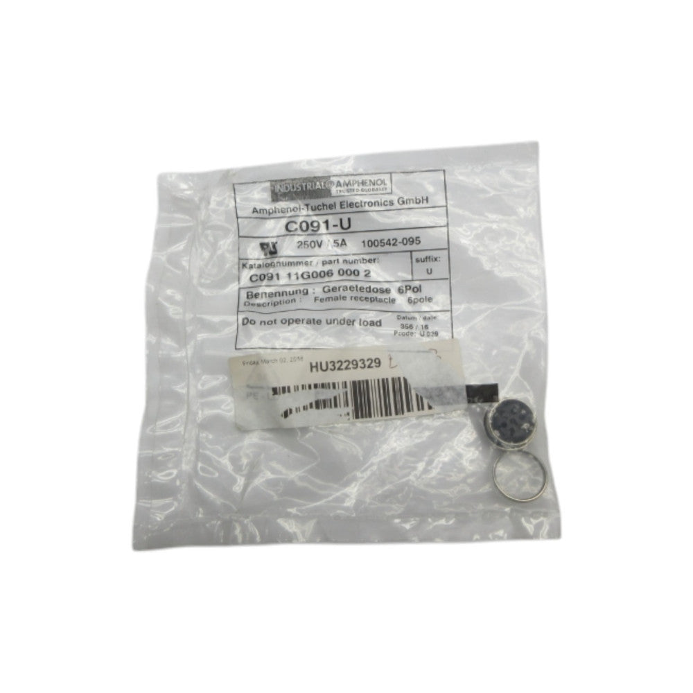 AMPHENOL C091 11G006 000 2 250V 5A NSMP