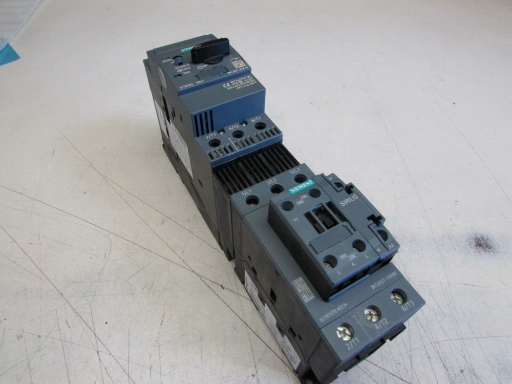SIEMENS 3RA2130-4XA37-0AK6 COMBINATION MOTOR STARTER 49.59A XLNT USED TAKEOUT !!