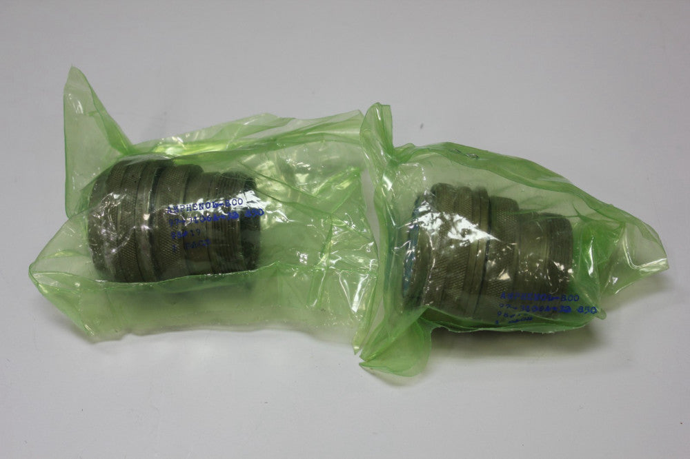 (2) Amphenol 97-3106A-32 Circular Connector Plug