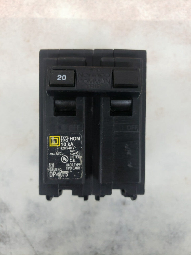 NEW Square D HOM220 20 A Miniature Circuit Breaker