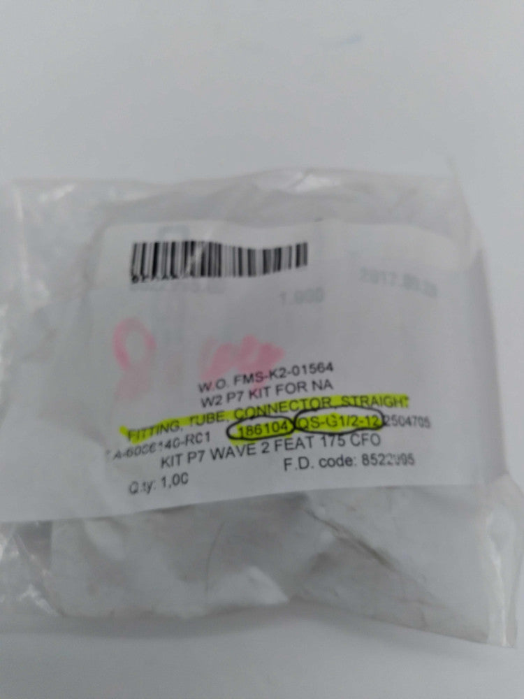 NEW QS-G1/2-12 PUSH IN CONNECTOR Pneumatic