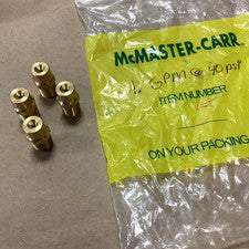 (QTY.4) MCMASTER-CARR 1. GPM 40 PSI SPRAY NOZZLES