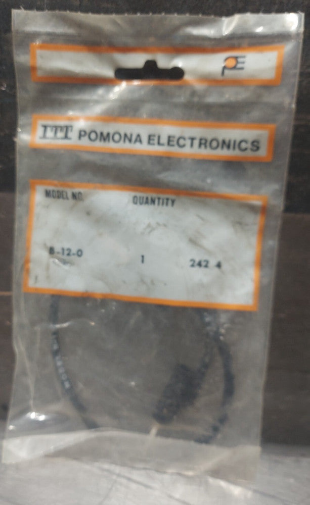 ITT POMONA ELECTRONICS B-12-0 TEST LEAD BANANA TO BANANA 12"