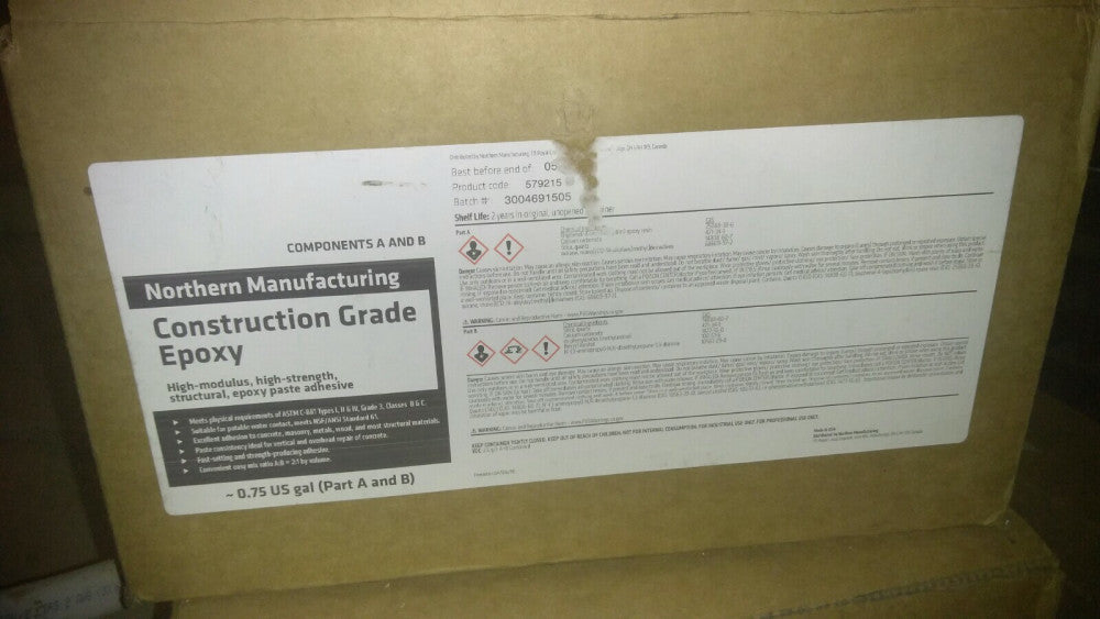 (A&B) NEW NORHTERN MANUFACTURING CONSTRUCTION GRADE EPOXY 579215