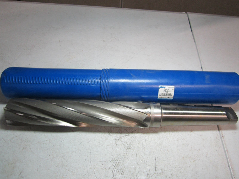 TMX (5-215-395) ARBb 2-1/16 High Speed Steel 4 Flute Spiral Flute Reamer