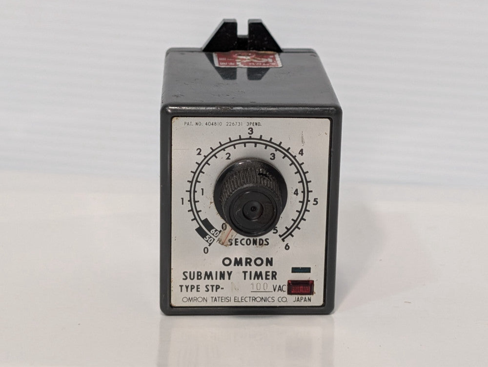 Omron Type STP-100VAC Subminy Timer 0-10 Minutes