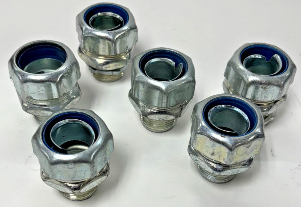 THOMAS AND BETTS LIQUID TIGHT LOT OF 6 1/2" STRAIGHT FIT CONDUIT FITTING