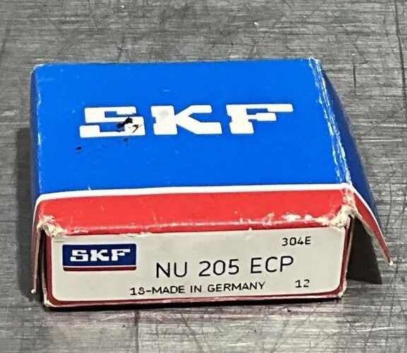 SKF NU 205 ECP CYLINDRICAL ROLLER BEARING 25mm X 52mm X 15mm Nos Surplus