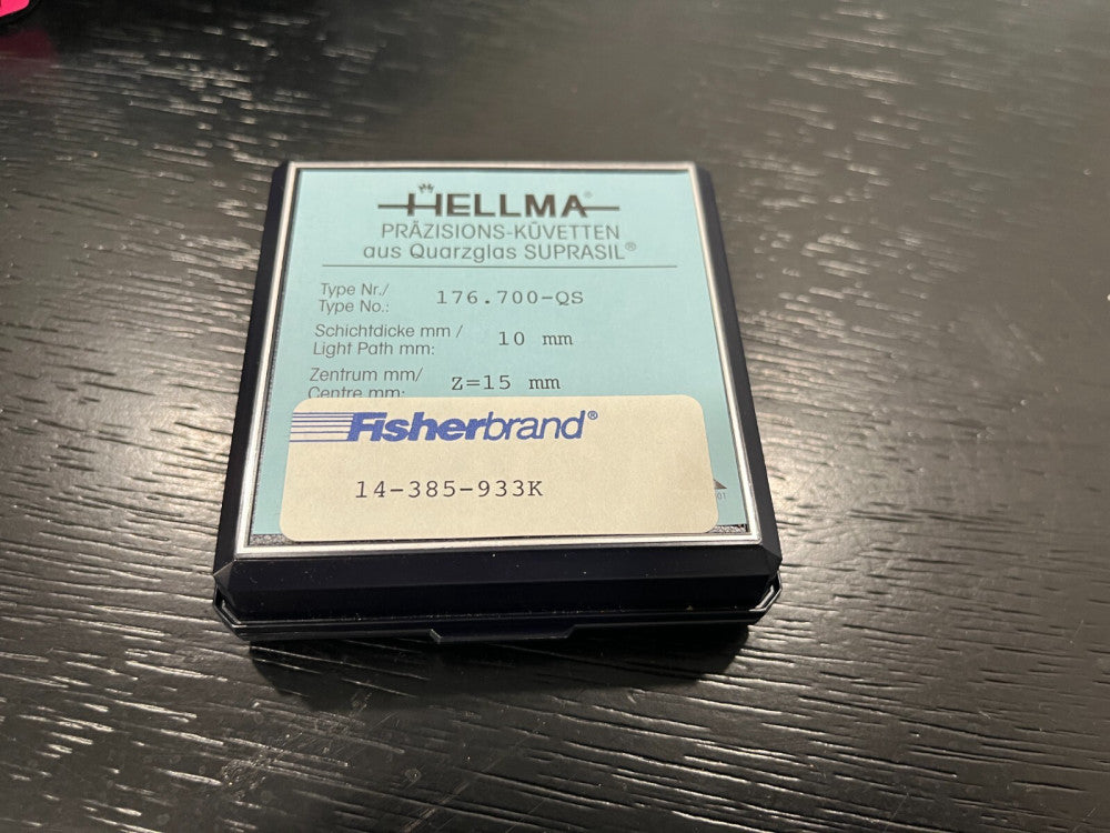 Helma/fisher Flow Cell Quartz Light Path for Spectroscopy QS 1.00