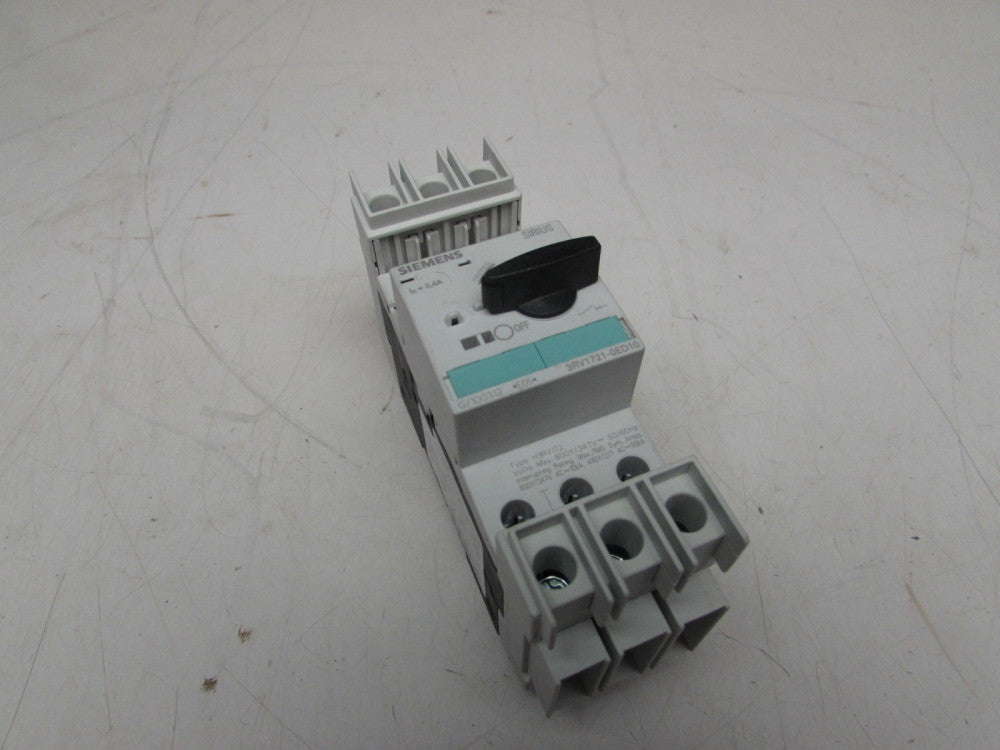 SIEMENS SIRIUS 3RV1721-1ED10 CIRCUIT BREAKER 3-POLE 0.4A NICE USED TAKEOUT !!