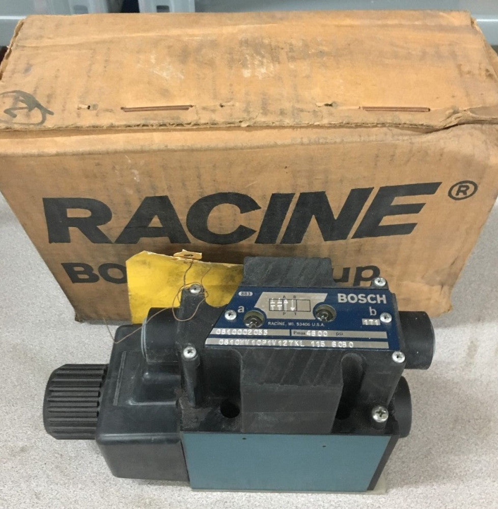 NEW IN BOX BOSCH HYDRAULIC VALVE 0810002033 RACINE 0810WV10P1V127KL 115 60B0