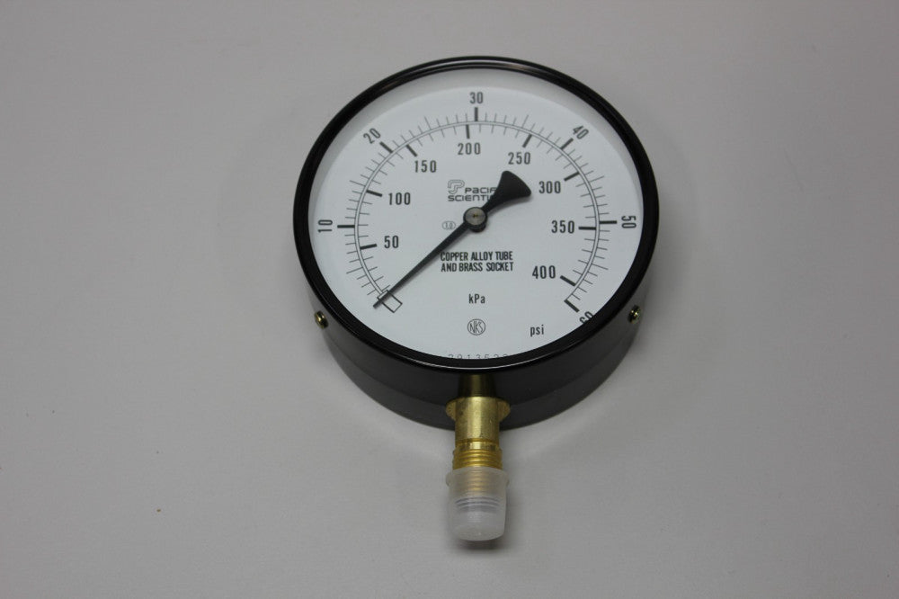 Pacific Scientific (NKS) 4" Pressure Gauge 0-60 PSI 0-400 kPa