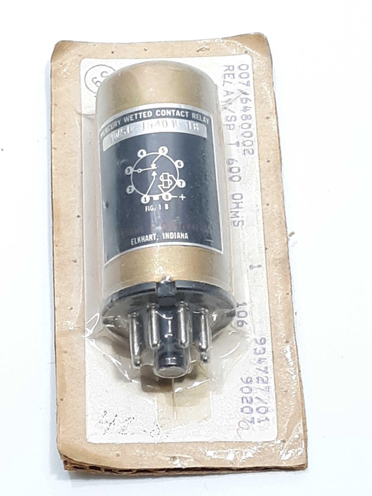 Mercury Wetted Contact Relay MWSL-1540-1B Relay /SP T 600 OHMS