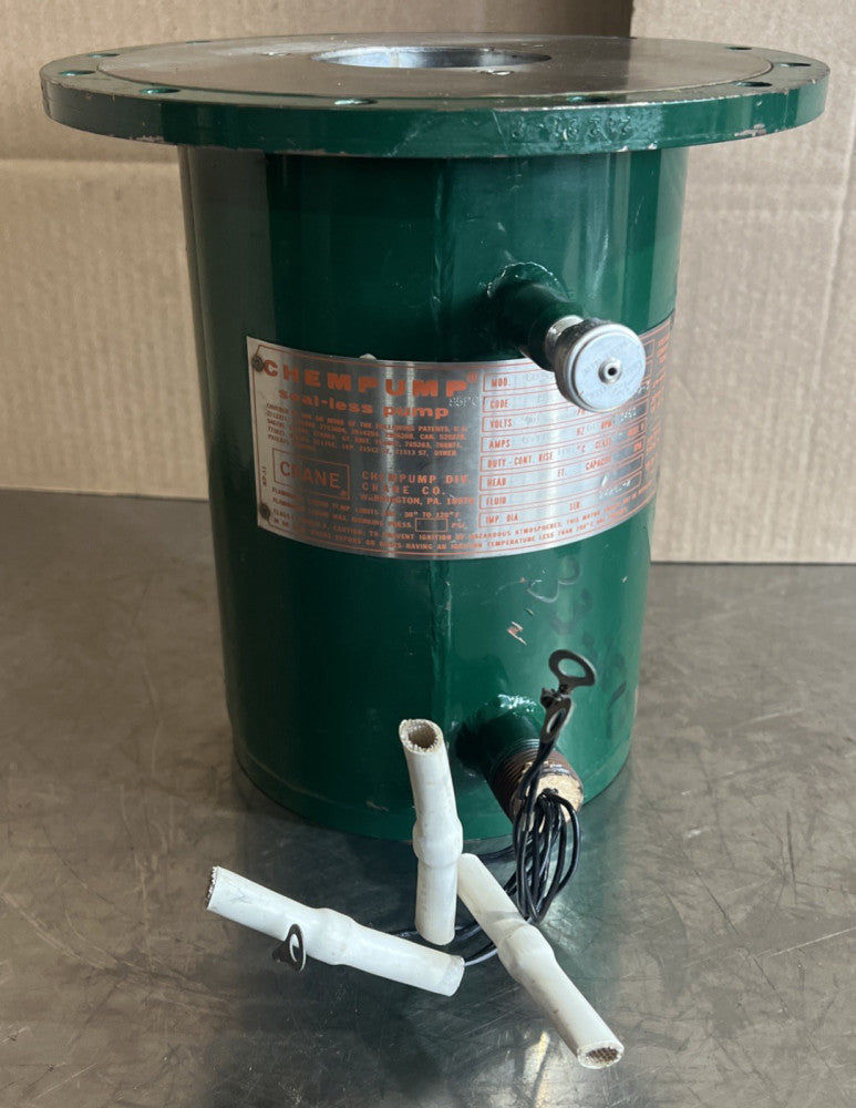CHEMPUMP GB-3K CANNED PUMP MOTOR 4.4KW 460V-AC 3450RPM Nos Surplus No Box