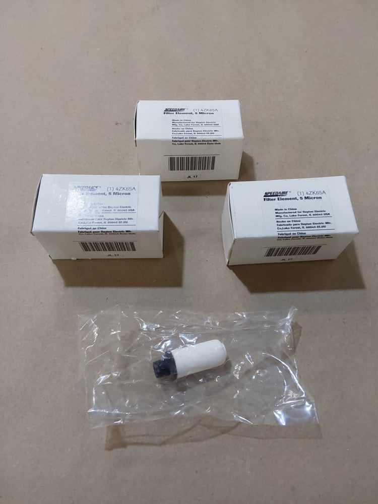 Speedaire 4ZK65A Filter Element 5 Micron Lot of 3 NEW