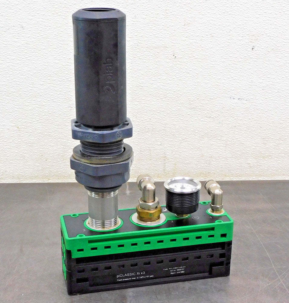 Piab PCL.X3BN.S.EE.SV piCLASSIC Vacuum Generator .7MPa 15-20SCFM 1/4" & 3/4" NPT