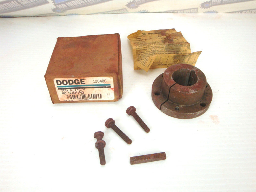 DODGE 120400 SDS QD Bushing, 1-1/4 in Dia Bore, 2.187 in Dia Barrel (New in Box)