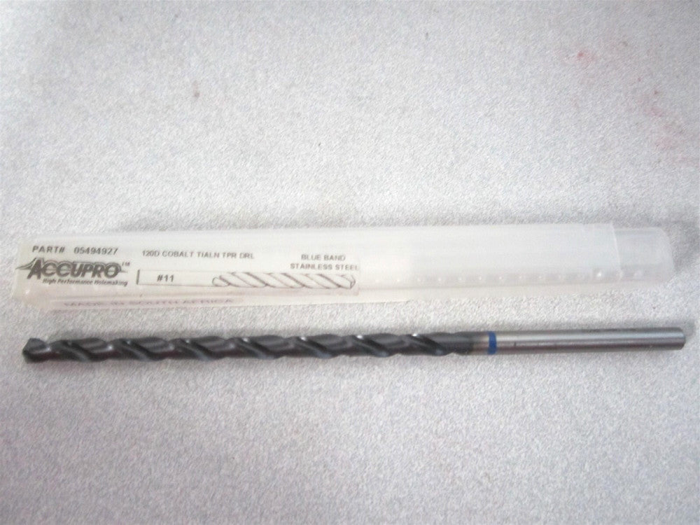 (1BT0485-AC) 87mm x 132mm OAL #11 118° HSS-E Cobalt Taper Length Drill Bit