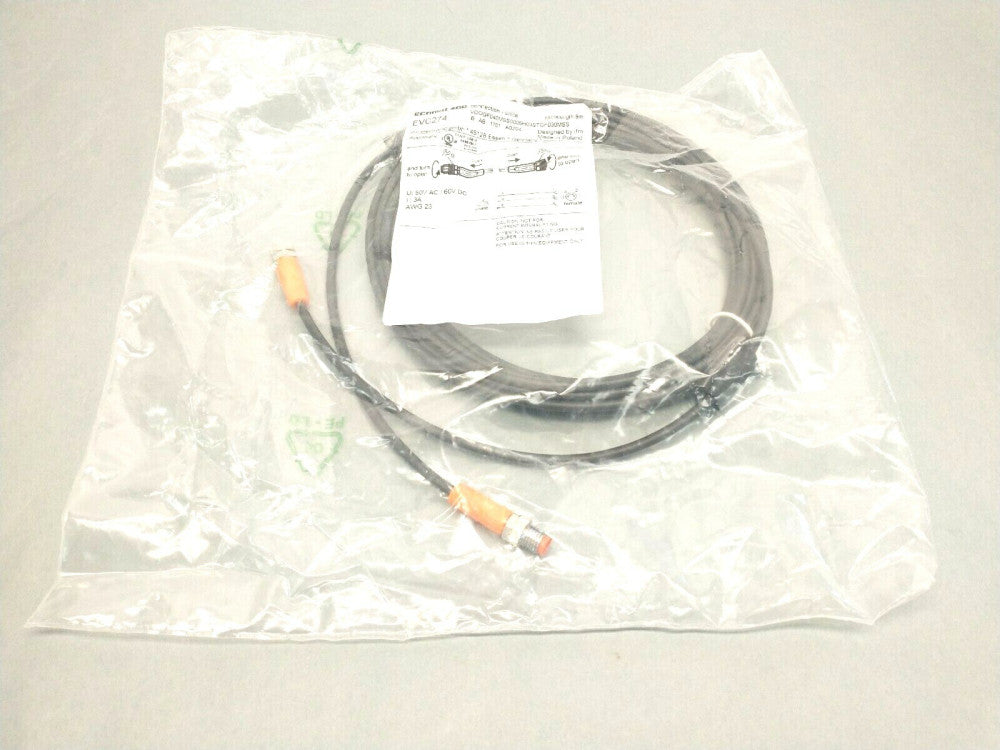 ifm EVC274 M-F Straight M8 Connection Cable 5m VDOGF040MSS0005H03STGF030MSS