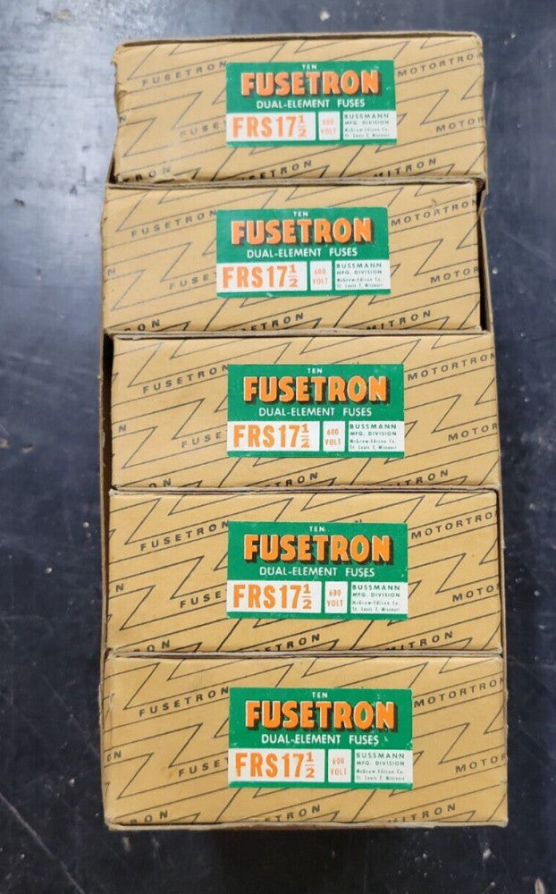 1 - FUSE ONLY Fusetron FRS 17 1/2 Fuse, 600V NEW IN BOX ~ OLD STOCK