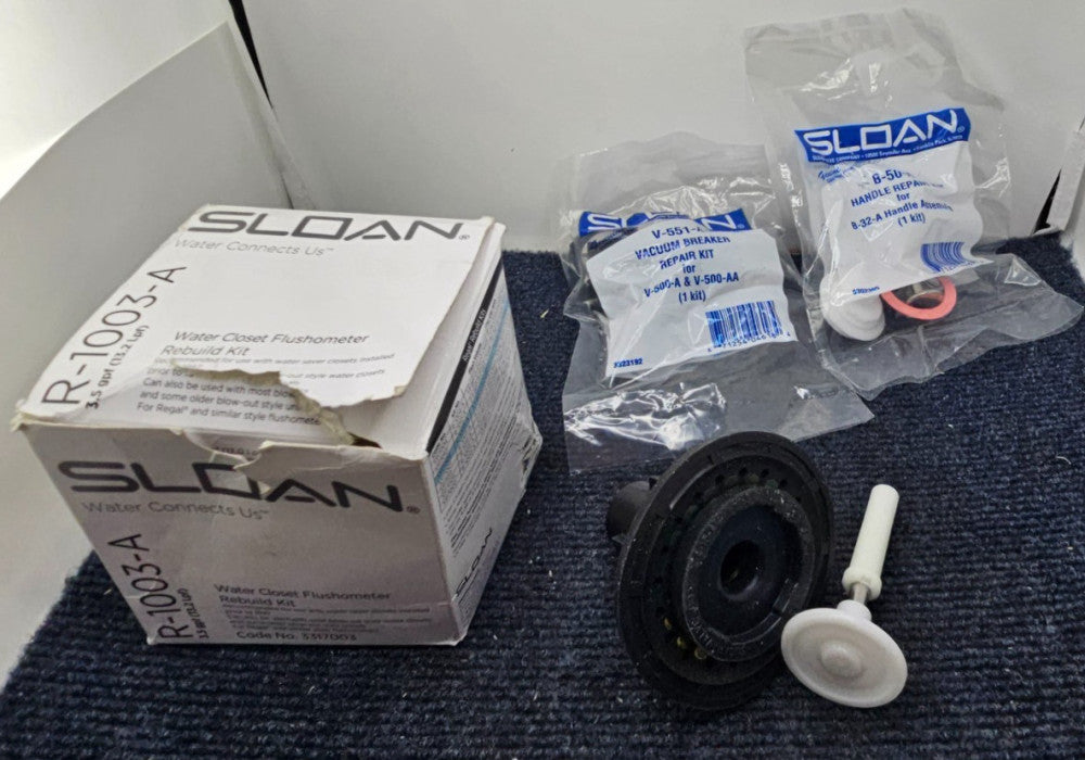 Sloan R-1003-A Regal Closet Diaphragm Rebuild, 3.5 gpf, Manual Flush Valve