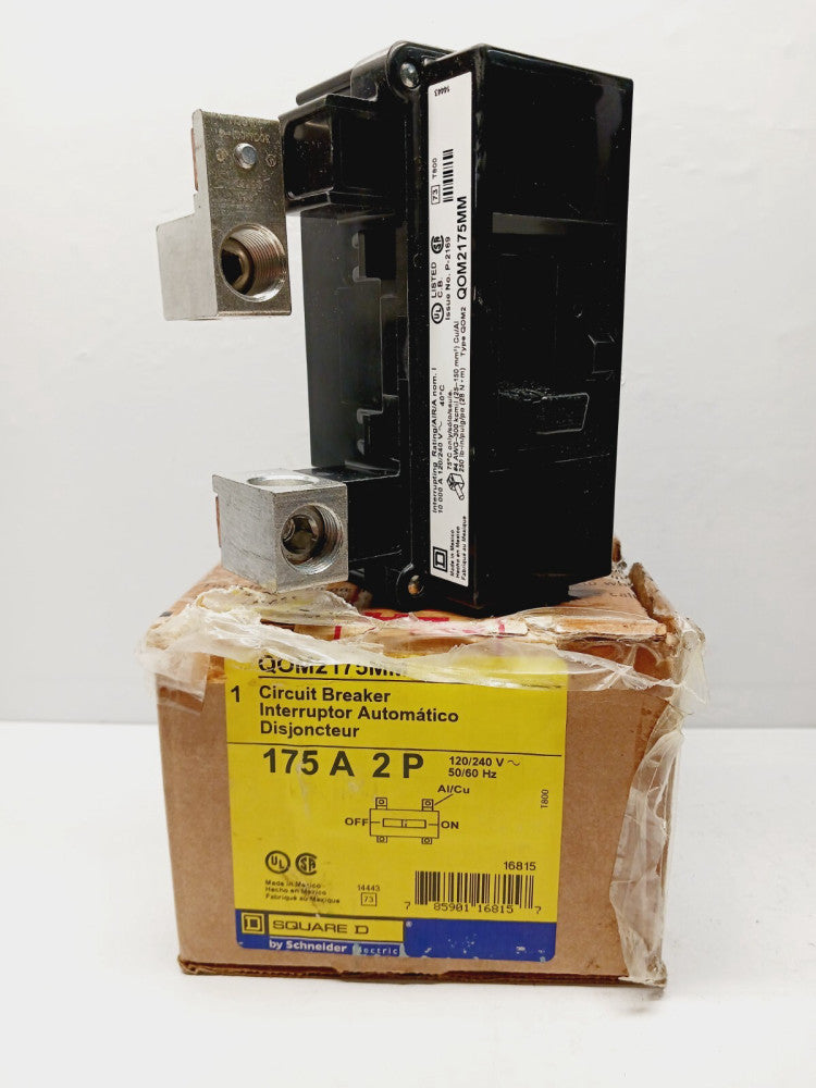 NEW SQUARE D QOM2175MM 175 AMP CIRCUITBRERAKER 2 POLE 120/240 VAC
