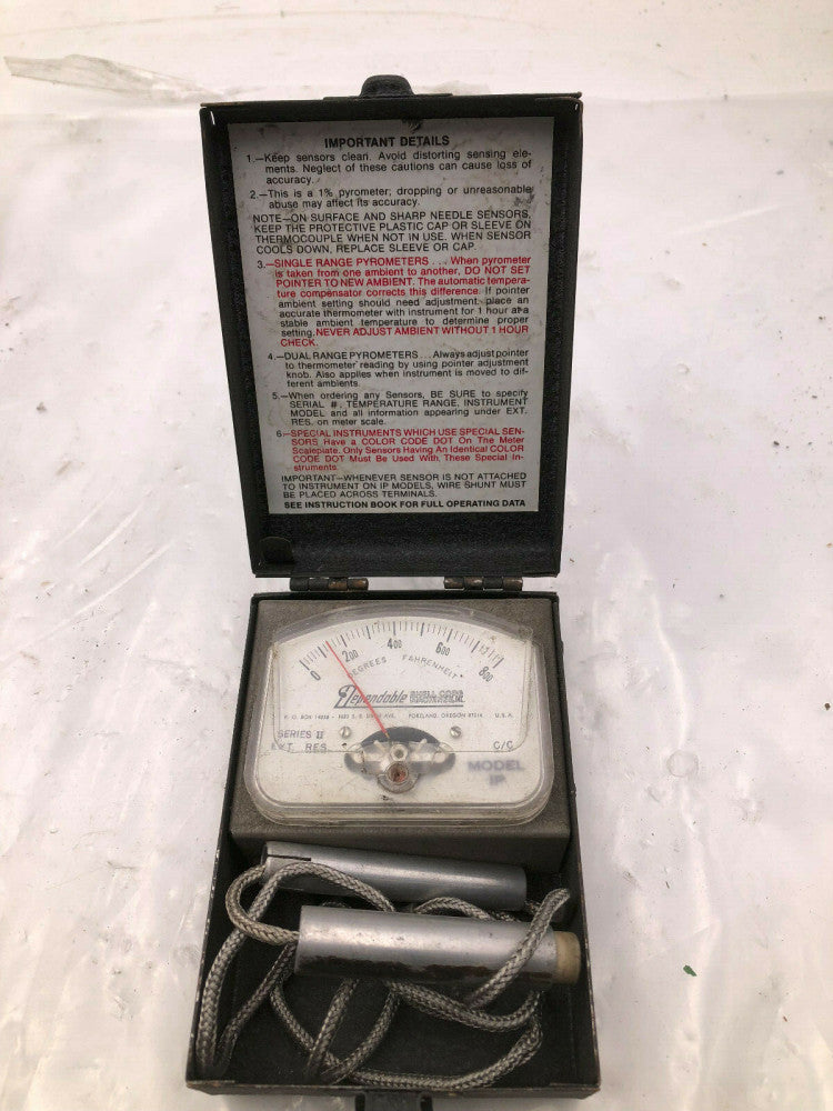 Dependable Shell Core Machines, Inc MODEL IP Pyrometer 0-800°F