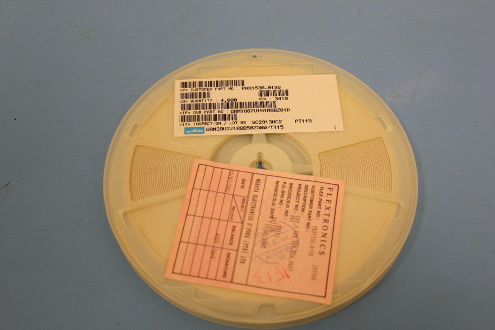 4000 MURATA GRM1887U1H1R8BZ01D 1.8PF 50VDC 0.1% CERAMIC CHIP CAPACITORS