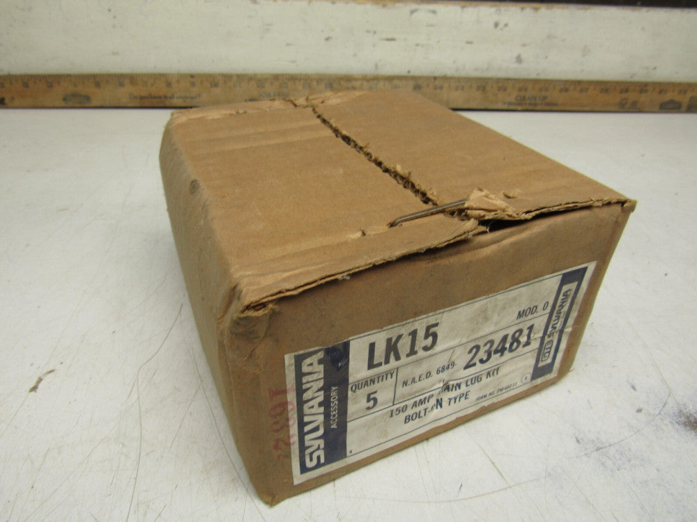 CASE OF 5QTY SYLVANIA LK15 150A MAIN LUG KIT BOLT-ON TYPE NEW IN BOX !! M/OFFER