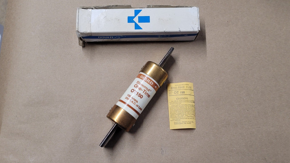 Gould Shawmut OT150 150 Amp One Time Fuse 250VAC