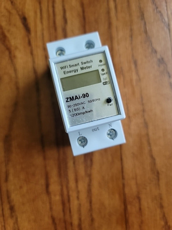 WIFI Smart Energy Meter LCD Display For 1 Phase 2P Din Rail ZMAI‑90 AC90V‑250V